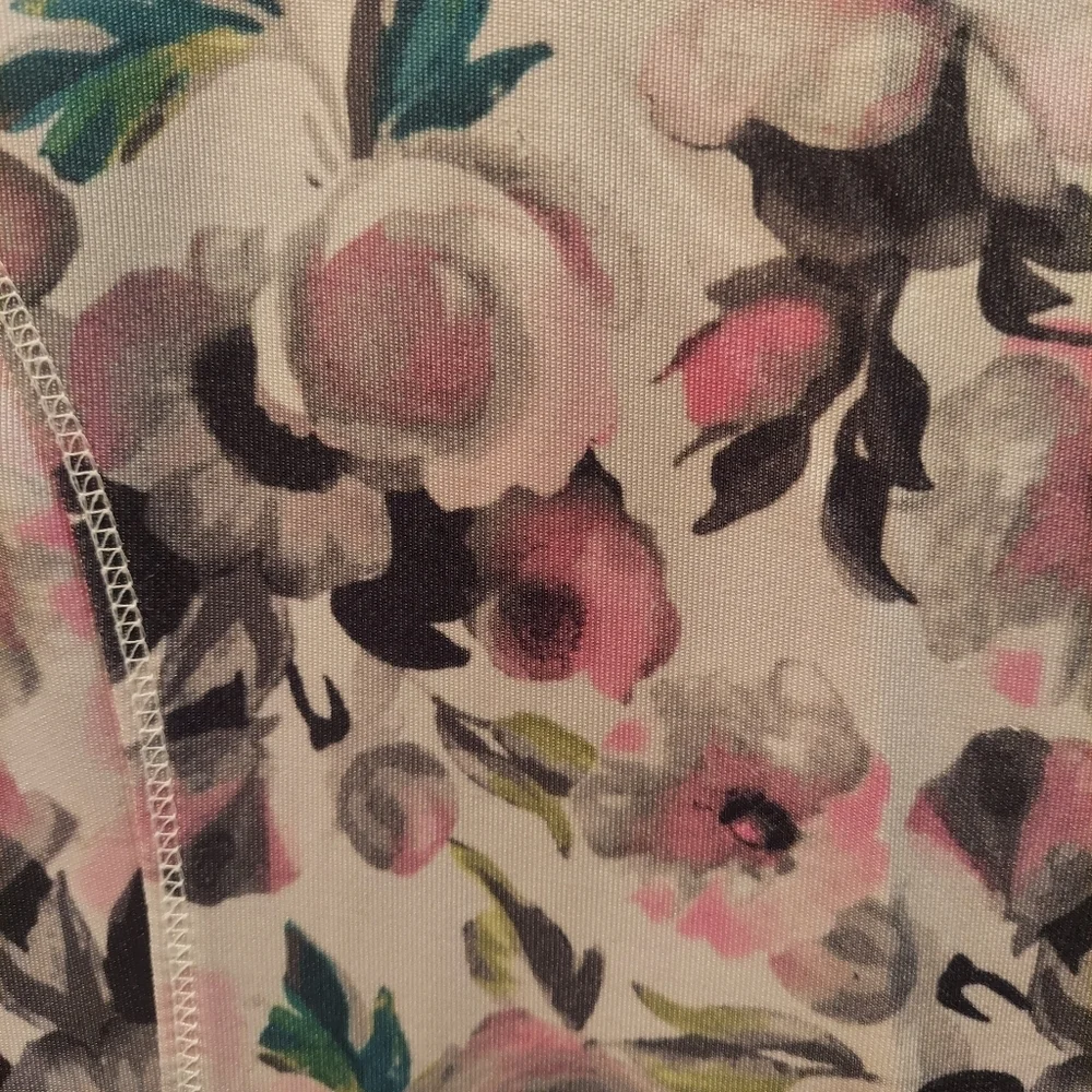 Children's Place 1989 Girls Size L 10/12 Floral Dress 94% Polyester 6% Spandex